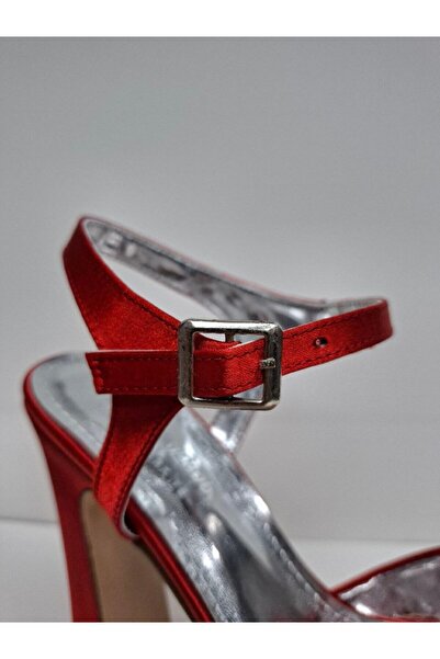 RONX Koşma Garantili 13 cm Platform Topuklu Saten Düğün & Nişan Ayakkabısı