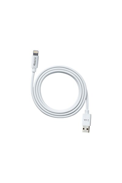 4Berry Eco-alt Beyaz Usb-a-lightning Kablo – 1.2 M, 2.4 A Hızlı Şarj