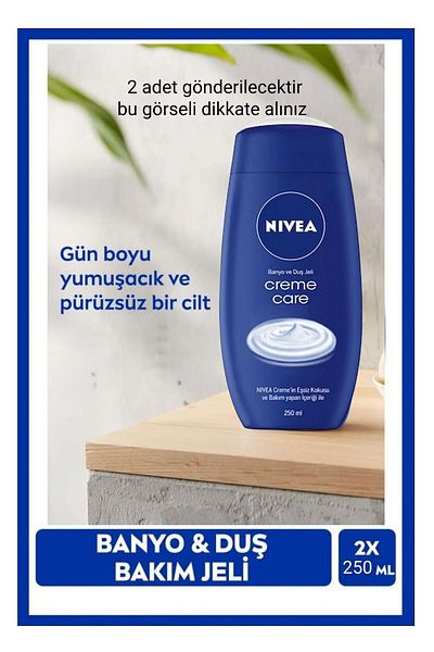 NIVEA Creme Care Shower Gel 4x 250 ml