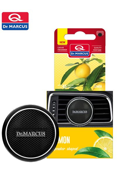 Generic Dr. Marcus Lemon Car Air Freshener Vent Clip, Speaker Shape Design, Up To 45 Days Fragrance