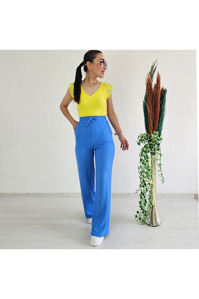 Altı Üstü Butik Pantaloni Spider cu picioare largi