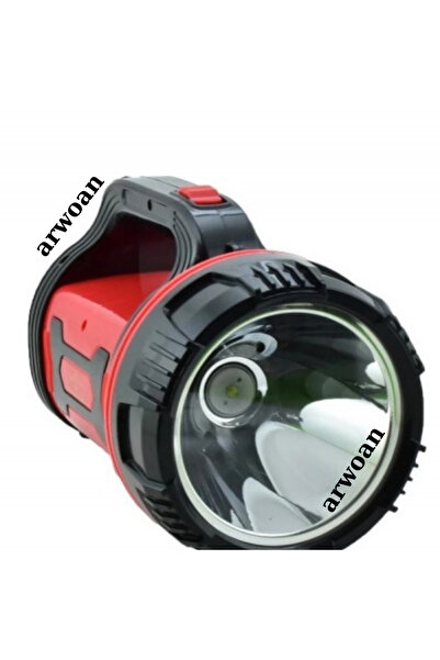 Genel Markalar Uzun Menzilli 10 W Led Şarjlı Bataryalı El Feneri Projektör Ka...