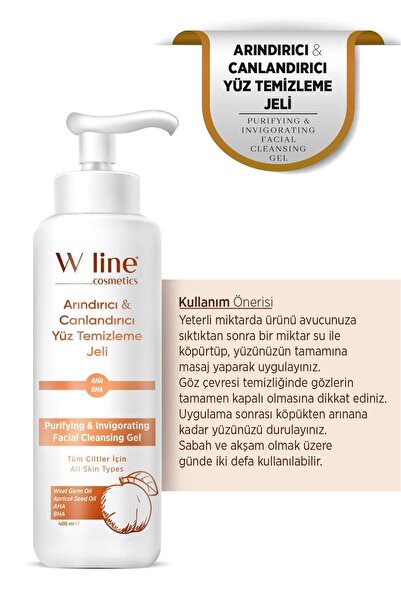 wline Gözenekleri Derinlemesine Arındıran Yüz Yıkama Jeli 400 ml