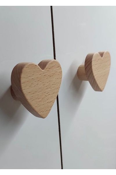 AFRALYAHOME 3 buc! Heart Baby camera bebelusului sertar din lemn/mâner dulap mâner figurat, mâner sertar în formă de inimă