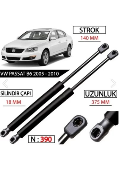 MODA Volkswagen Passat B6 Sedan Arka Bagaj Amortisörü 3c5827550c