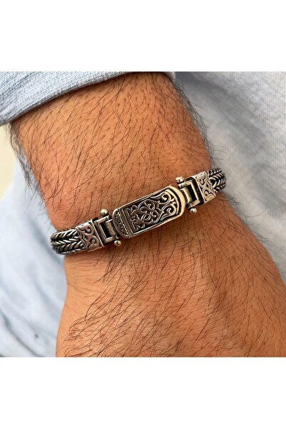 simurg jewellery 925 Ayar Gümüş Erkek Bileklik