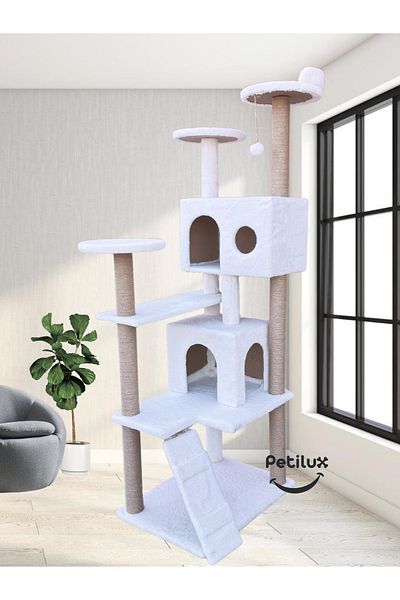 Petilux Cat House Scratching Post Tower Ptlx-0063
