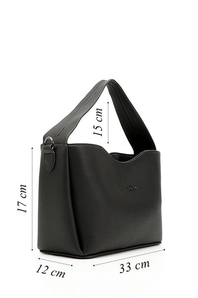 GÖNDERİ(R) Women/Girls Black Long Strap Hand and Shoulder Bag