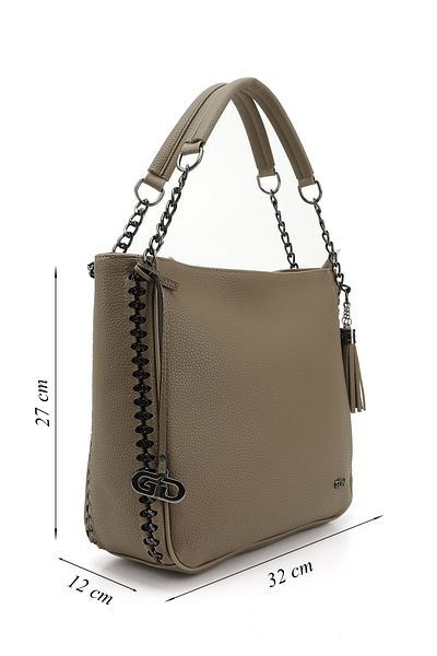 GÖNDERİ(R) Women/Girls Mink Tassel Shoulder Bag