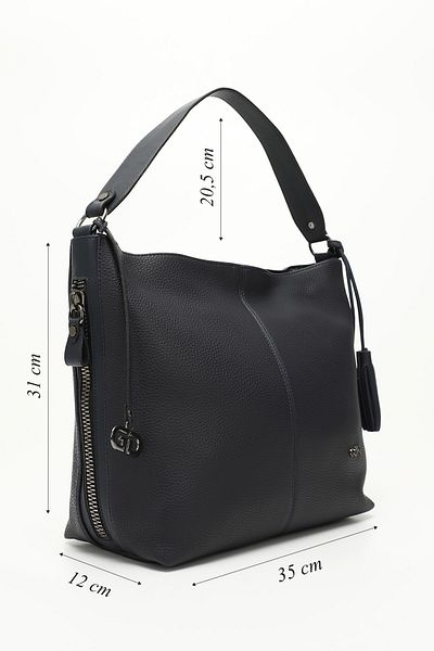 GÖNDERİ(R) Women/Girls Navy Blue Tassel Shoulder Bag