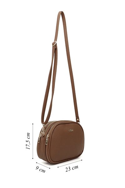 GÖNDERİ(R) Taba Gön Small Size Women's Shoulder Bag K0694