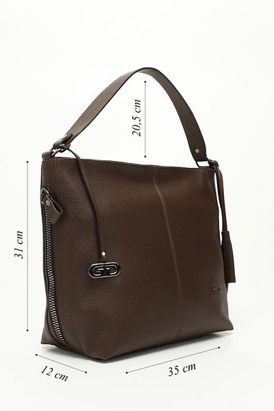 GÖNDERİ(R) Women/Girls Brown Tassel Shoulder Bag