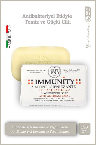 Nesti Dante 150 g Immunity Hygienizing Solid Soap - Antibacterial Hypoallergenic
