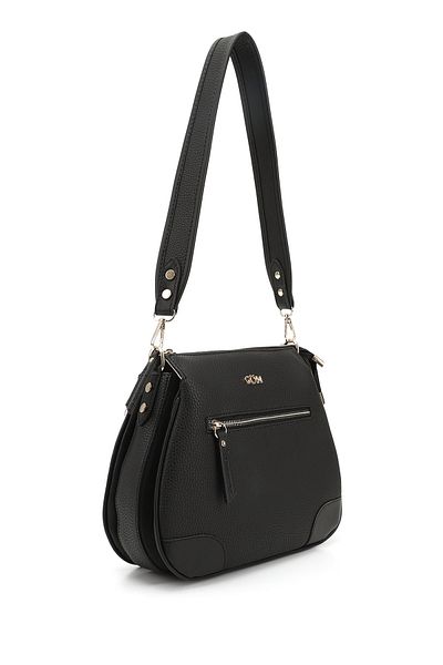 GÖNDERİ(R) Women/Girls Black Long Strap Shoulder Bag