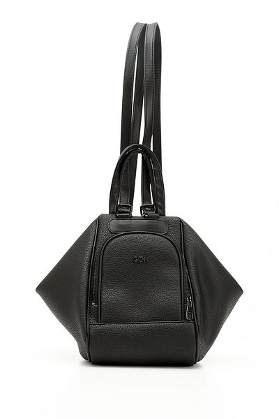GÖNDERİ(R) Women/Girls Black Hand Shoulder and Backpack