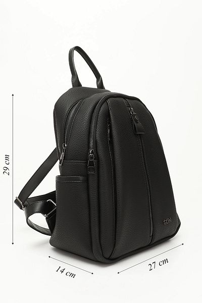 GÖNDERİ(R) Black Gön Large Size Women's Backpack B6810