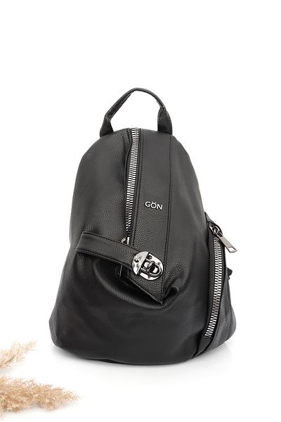 GÖNDERİ(R) Women's Black Handbag and Backpack