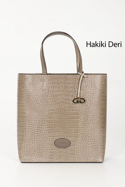 GÖNDERİ(R) Women/Girls Mink Krako Genuine Leather Hand and Shoulder Bag