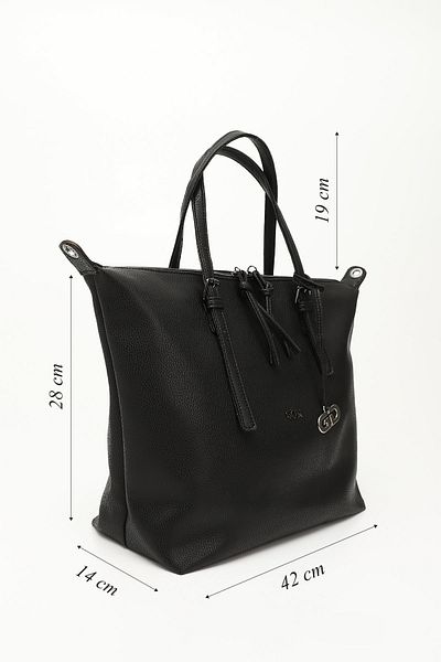 GÖNDERİ(R) Women/Girls Black Long Strap Hand and Shoulder Bag