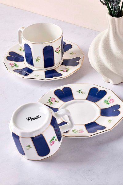 Perotti Novice 2-Person 4-Piece Porcelain Coffee Set