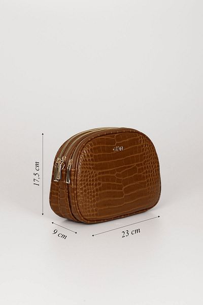 GÖNDERİ(R) Women's Tan Krako Long Strap Shoulder Bag