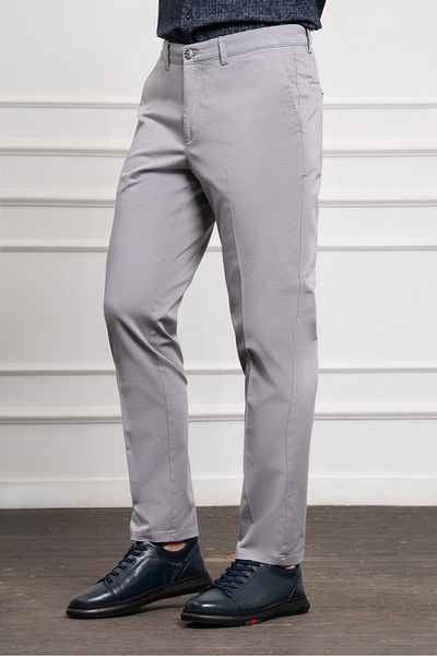 Morven Men's Gray Dynamic Fit Chino Pants