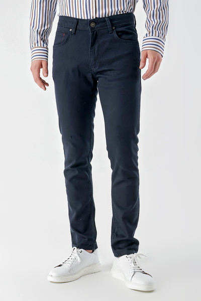 Morven Pantaloni de jeans pentru bărbați, albastru bleumarin, sezonier, din b...