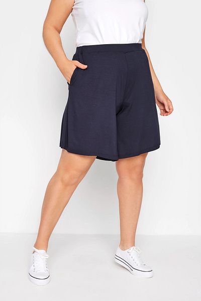 Stil Diva Large Size Loose Cut Pocket Elastic Waist Short Shorts144216