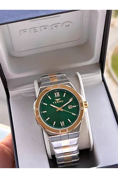 FERRO Men's Wristwatch - Italian Designcollection Efm40136-A3, 3 Atm
