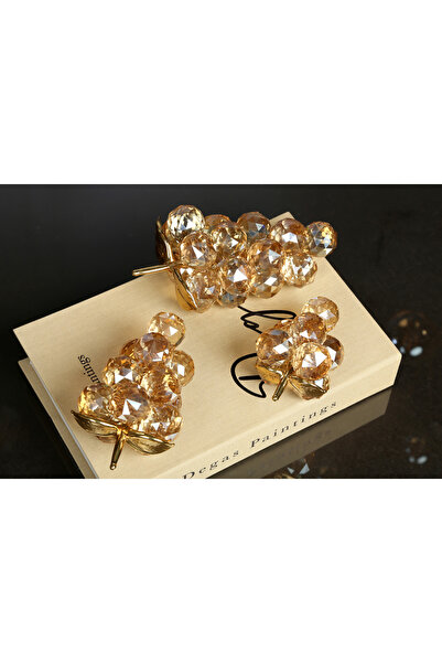 Kristal Dekor 3'LÜ KRİSTAL ÜZÜM 30 MM