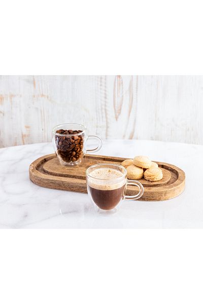 Madame Coco Lapelisse 2-Piece Double Glass Cup - 70ml