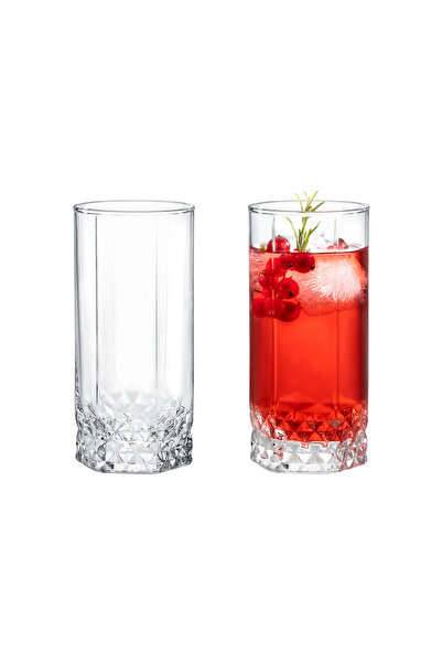 Madame Coco Pamella 4'lü Meşrubat Bardağı Seti - Şeffaf - 440 ml