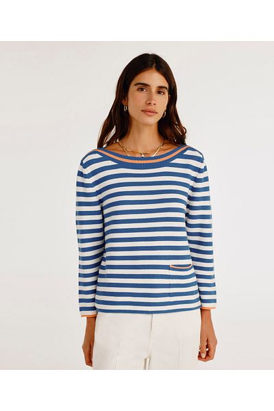Yargıcı 3/4 Sleeve Sweater with Boat Neck