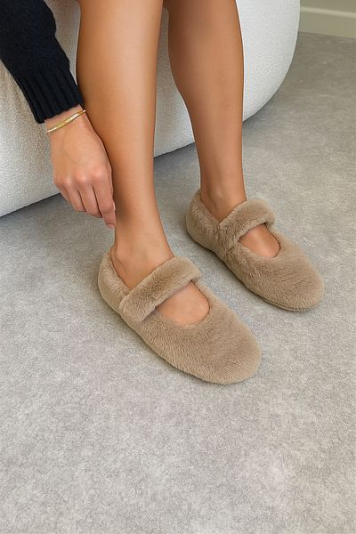 fluffy Velcro Γυναικεία Παπούτσια Σπίτι, Εποχιακά, Φιλοξενία, Ζεστά, Λούτρινα Εσωτερικά, Παπούτσια για το σπίτι Παντόφλες