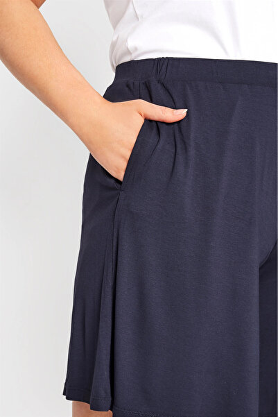 Stil Diva Large Size Loose Cut Pocket Elastic Waist Short Shorts144216