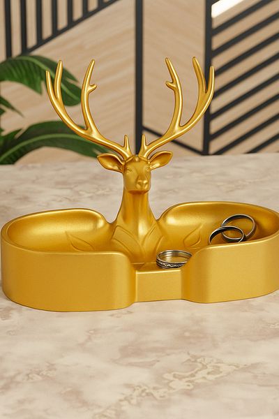 jeane home decor منظم متعدد الأغراض على شكل غزال