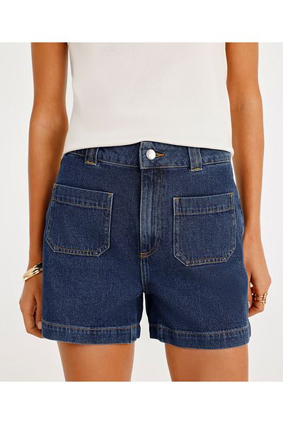 Yargıcı Bermude din denim cu buzunare