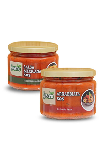 Sosero Arrabbiata Sos 290 gr & Salsa Meksikana Sos 290 gr (ikisi bir arada)