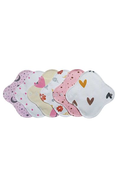 Ponped Washable Daily Natural Women's Pad 6-Piece Daily Set