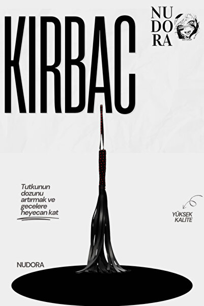 Fantazi Deri Tek Kırbaç kırmızı