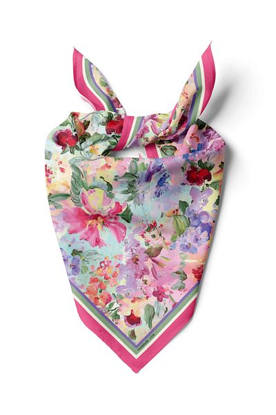 Modabutik C61 Flowers Colorful Bandana