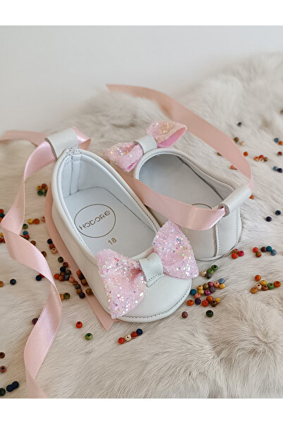 Hodore Perla Light Lilac Stone Genuine Leather Baby Ballerina Shoes