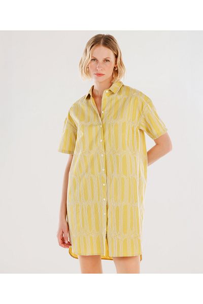Yargıcı Short Sleeve Mini Shirt Dress