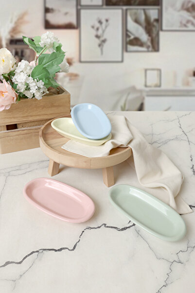 Keramika Mix Hitit Kayak Plate 16 cm 4 Pieces 103-307-405-551