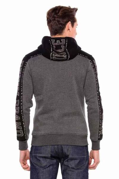 Cipo&Baxx Hanorac de iarnă Cl381 Metal Droplu Stone Hooded