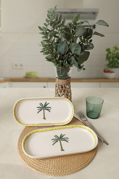 Keramika Palmiye Noyan Boat Plate 26 cm 2 Pieces 22642