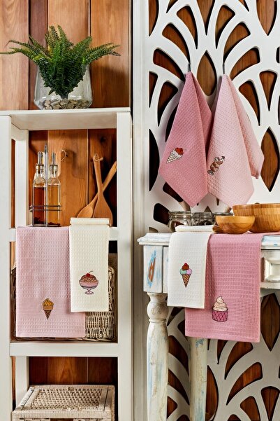 ROKO VİLLA Set de 6 prosoape pentru uscare bucatarie