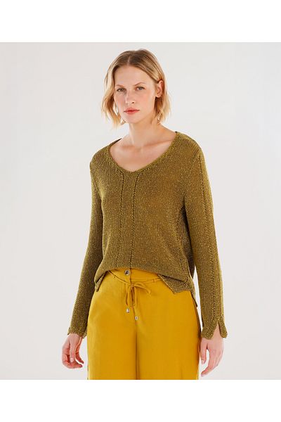 Yargıcı V-Neck Long Sleeve Sweater