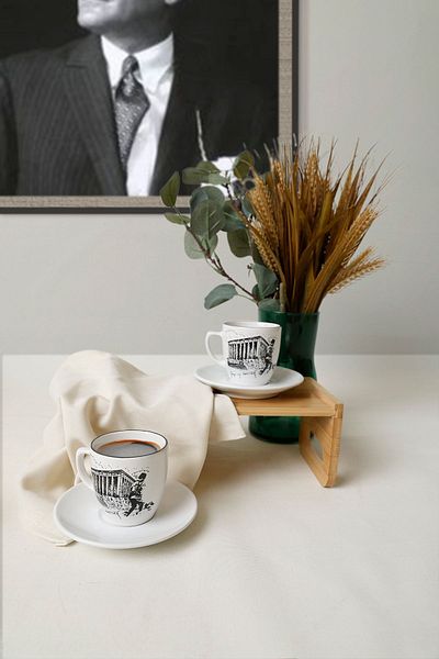 Keramika Magic Coffee Σετ 4 τεμαχίων για 2 άτομα Anıtkabir
