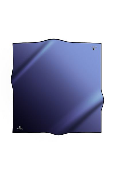 Vissona 100% Twill Silk Gradient Pattern Navy Blue Χρώμα 90x90 Φουλάρι Σχήμα Ραπτικής: Ράψιμο στο χέρι